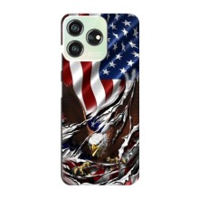 Чехол Флаг USA для ZTE Blade V50 Design (Флаг USA)