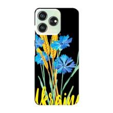 Чохол на ZTE Blade V50 Design (Український дизайн) (Україна в квітах)