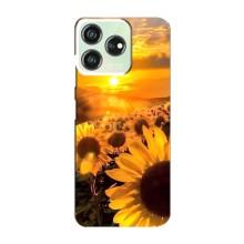 Чехол с Цветами для ZTE Blade V50 Design (поле подсолнухов)