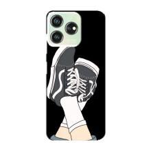 Чехол с Прикольным принтом на ZTE Blade V50 Design (Кеды)