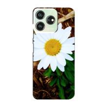 Чехол с ромашками на ZTE Blade V50 Design (Белая ромашка)