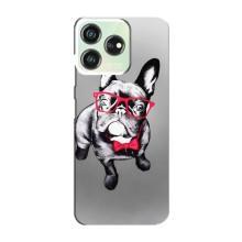 Чехол (ТПУ) Милые собачки для ZTE Blade V50 Design (Бульдог в очках)