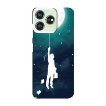 Чехол (ТПУ) с планетами на ZTE Blade V50 Design – To The moon