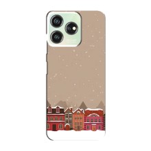 Новогодние, Праздничные Чехлы для ZTE Blade V50 Design - 2024 год (Зимний город)