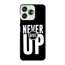 Силиконовый Чехол на ZTE Blade V50 Design с картинкой Nike (Never Give UP)