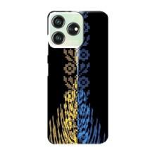 Силиконовый Чехол на ZTE Blade V50 Design (Патриотическая вышиванка)