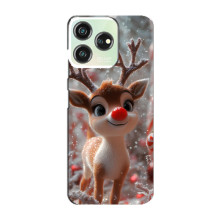 Яскравий чохол для ZTE Blade V50 Design з Зимові Оленята