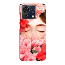 Чехлы (ART) Цветы на ZTE Blade V50 Vita (VPrint) (Глаза в цветах)