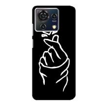 Чохол (Знак сердечка) для ZTE Blade V50 Vita – Сердечко на чорному
