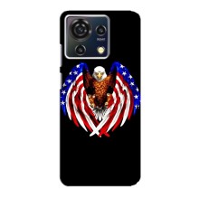 Чехол Флаг USA для ZTE Blade V50 Vita (Крылья США)