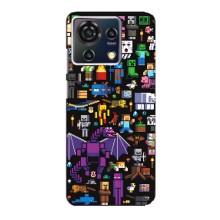 Чехол майнкрафт для ZTE Blade V50 Vita – Все персонажи