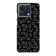 Чехол на тематику: Коты для ZTE Blade V50 Vita – Котики на черном