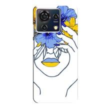 Чехол на ZTE Blade V50 Vita Украинский дизайн (Украинка на всю голову)