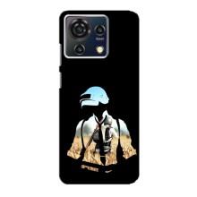Силиконовый чехол с картинкой "Герой Pubg" на ZTE Blade V50 Vita – Пубг мен