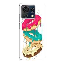 Чехол с изображением  вкусной еды для ZTE Blade V50 Vita – Сочные пончики