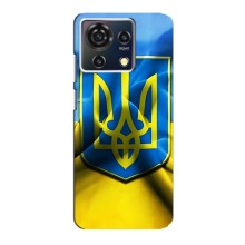 Чехол с картинкой (Патриотический ГЕРБ) на ZTE Blade V50 Vita (Герб и Флаг Украины)