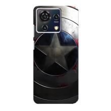 Чехол с Щитом Капитана Америки на ZTE Blade V50 Vita – Ретро Щит Капитана