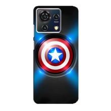 Чехол с Щитом Капитана Америки на ZTE Blade V50 Vita – Яркий Щит Капитана