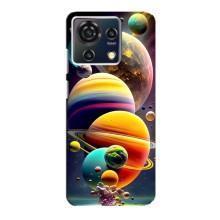 Чехол (ТПУ) с планетами на ZTE Blade V50 Vita – Солнечна система