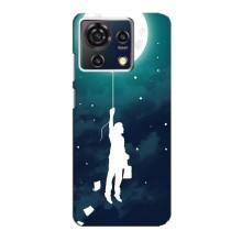 Чехол (ТПУ) с планетами на ZTE Blade V50 Vita – To The moon