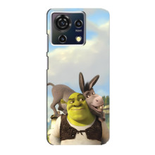 Чехол с мультфильмом Шрек на ZTE Blade V50 Vita – Шрек и осел