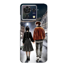 Чехол с дизайном Венздей 2 на ZTE Blade V50 Vita – Уэнсдей и Тайлер