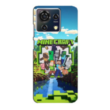 Чохол з картинками Майнкрафт для ZTE Blade V50 Vita – Майнкрафт фон