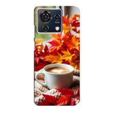 Чехол с уникальным дизайном «Осень с кофе» для ZTE Blade V50 Vita