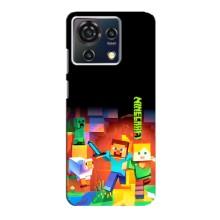 Чехлы для ZTE Blade V50 Vita (Персонажи Майн Крафт) (Герой Майнкрафт)