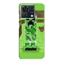 Чехлы для ZTE Blade V50 Vita (Персонажи Майн Крафт) (Крипер 2)