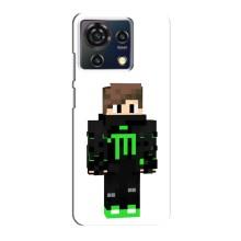 Чехлы для ZTE Blade V50 Vita (Персонажи Майн Крафт) (Зеленый мальчик)