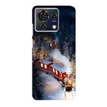Силиконовый бампер на рождество для ZTE Blade V50 Vita (Поезд)