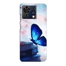 Силіконовий бампер з картинкою звірів для ZTE Blade V50 Vita (Метелик синій)