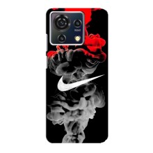 Силиконовый Чехол на ZTE Blade V50 Vita с картинкой Nike (Nike дым)