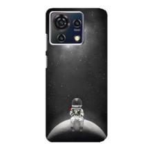 Силиконовый Чехол с принтом "Космонавты" на ZTE Blade V50 Vita – Космонавт романтик