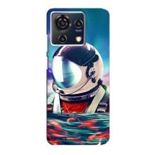 Силиконовый Чехол с принтом "Космонавты" на ZTE Blade V50 Vita – Космонавт в воде