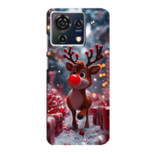 Яркий чехол для ZTE Blade V50 Vita с Зимними Оленятами – Олень среди подарков
