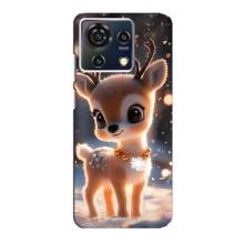 Яркий чехол для ZTE Blade V50 Vita с Зимними Оленятами – Оленёнок