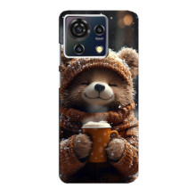 Друкований чохол 'Звірята з кавою' для ZTE Blade V50 Vita – Мішка з кавою