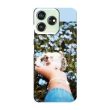 Чохли з зображенням різних тварин на ZTE Blade V50 (Їжачок в руці)