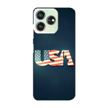 Чехол Флаг USA для ZTE Blade V50