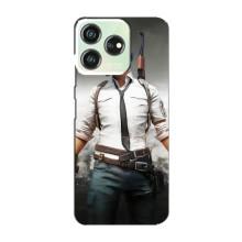 Силиконовый чехол с картинкой "Герой Pubg" на ZTE Blade V50 – Пабг