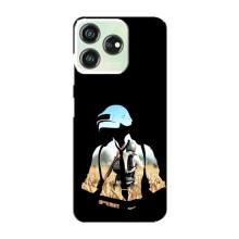 Силиконовый чехол с картинкой "Герой Pubg" на ZTE Blade V50 – Пубг мен