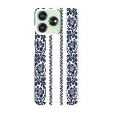 Силіконовый Чохол на ZTE Blade V50 з картинкой Вишиванки – Синя вишиванка