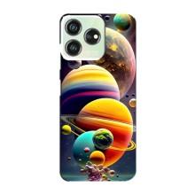 Чехол (ТПУ) с планетами на ZTE Blade V50 – Солнечна система