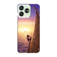 Чехол с мультфильмом Моана ZTE Blade V50 (Моана в море)