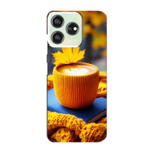 Чохол з унікальним дизайном 'Осінь з кавою' для ZTE Blade V50 – Кава з жовтим