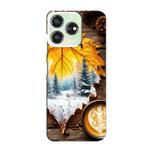 Чохол з унікальним дизайном 'Осінь з кавою' для ZTE Blade V50 – Осінньо-зимове кава