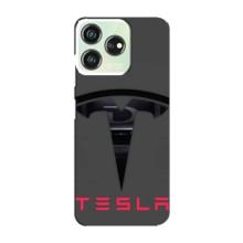 Силиконовый бампер с картинкой машины на ZTE Blade V50 – Logo TESLA