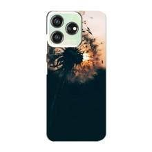 Силиконовый Чехол с одуванчиками на ZTE Blade V50 – Красивый одуванчик